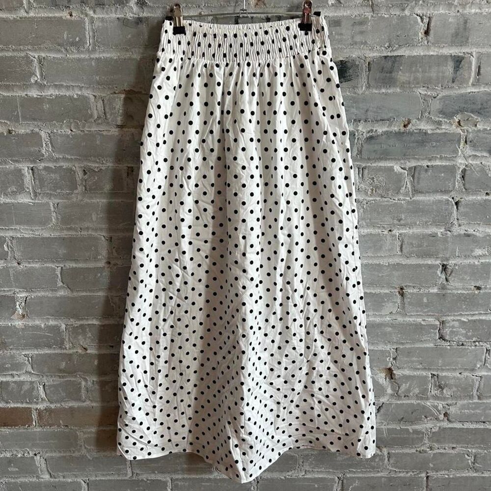 Bailey 44 Polka Dot Smocked Matching Set Crop Top & Maxi Skirt Small - Picture 5 of 8